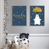 Load image into Gallery viewer, Bear And Balloon Nursery Canvas Posters