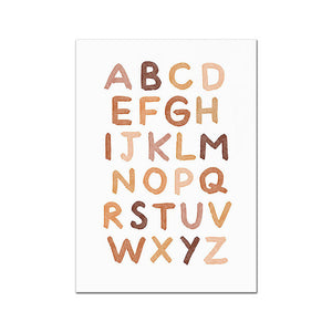 Home Alphabet Animal Educational Poster