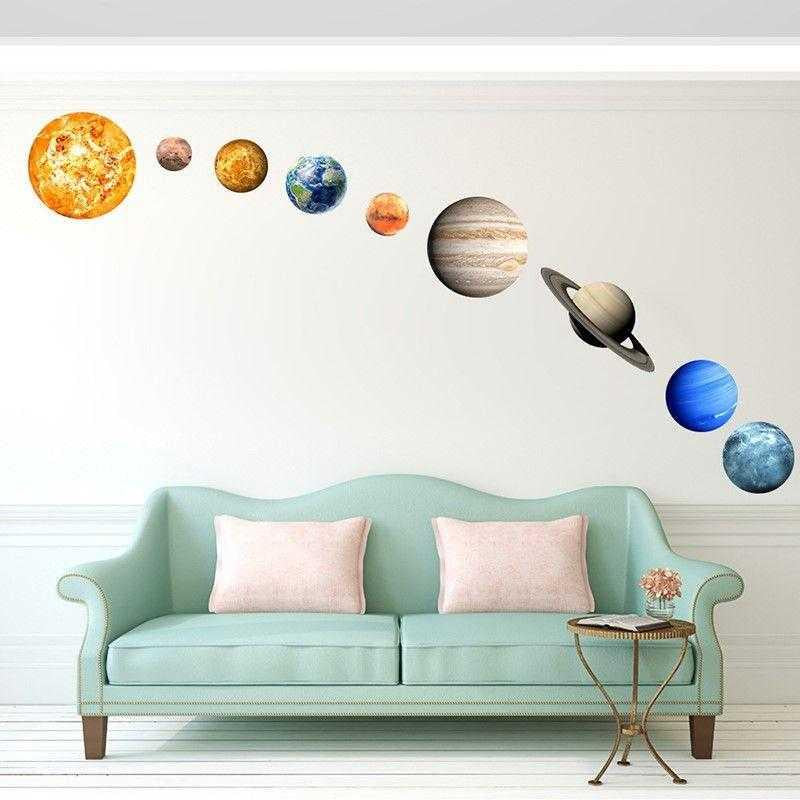 Cartoon Wall Decals Eight Planets