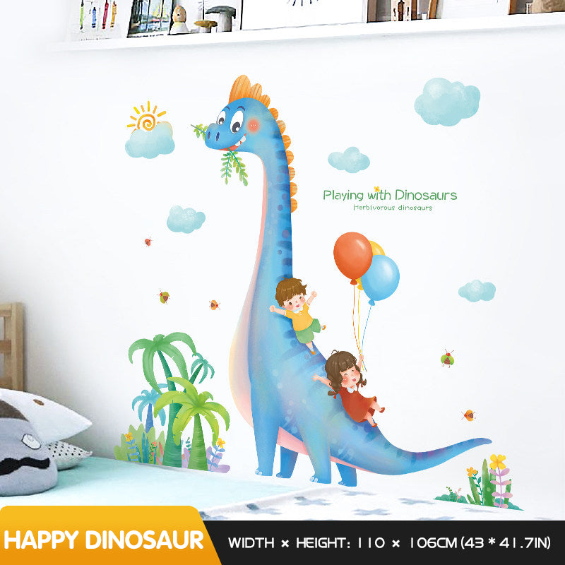 Cartoon Wall Decals Dinosaur Paradise - Large