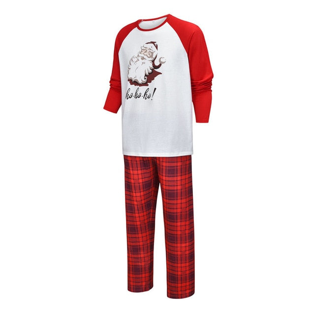 Matching Christmas Pajamas Family Set - Ho Ho Ho Santa