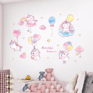 Cartoon Wall Decals Pink Designs