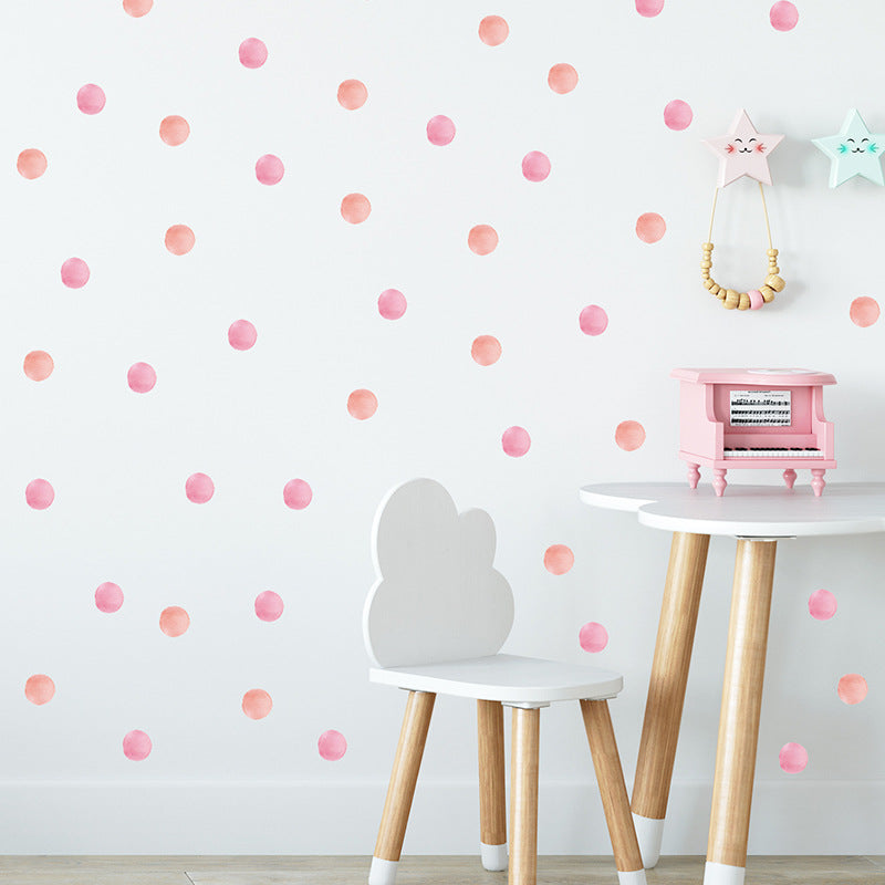 Pattern Wall Decals Pink Polka Dots