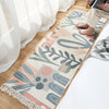 Load image into Gallery viewer, Fringed Cotton Long Rug