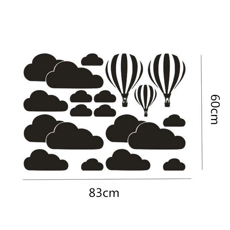 Cartoon Wall Decals Hot Air Balloons