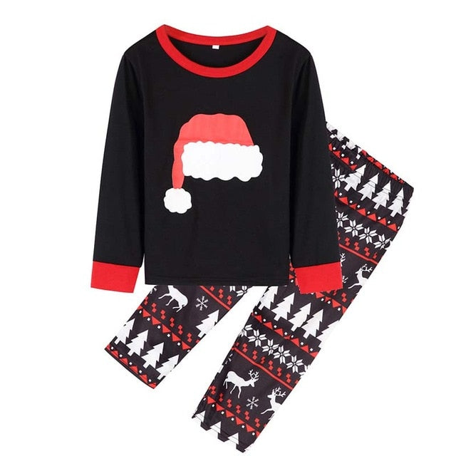 Matching Christmas Pajamas Family Set - Santa Hat