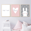 Load image into Gallery viewer, Lovely Rabbit And Eyes Nursery Canvas Posters