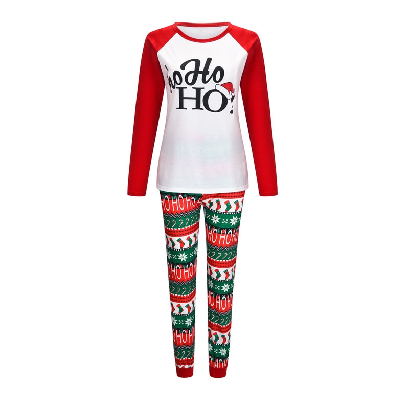 Matching Christmas Pajamas Family Set - Ho Ho Ho!