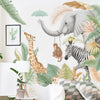 Cartoon Wall Decals Nordic Jungle Animals