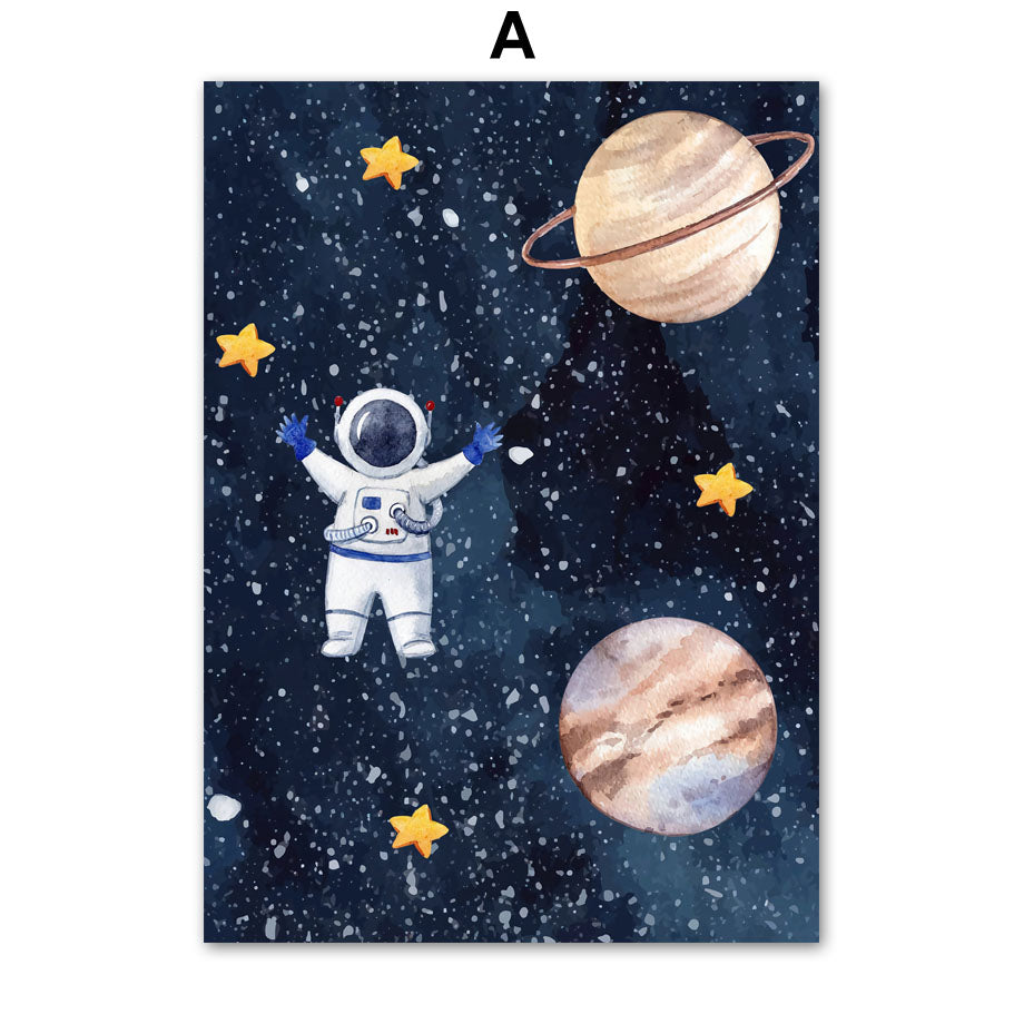 Astronaut Wall Art Canvas Painting