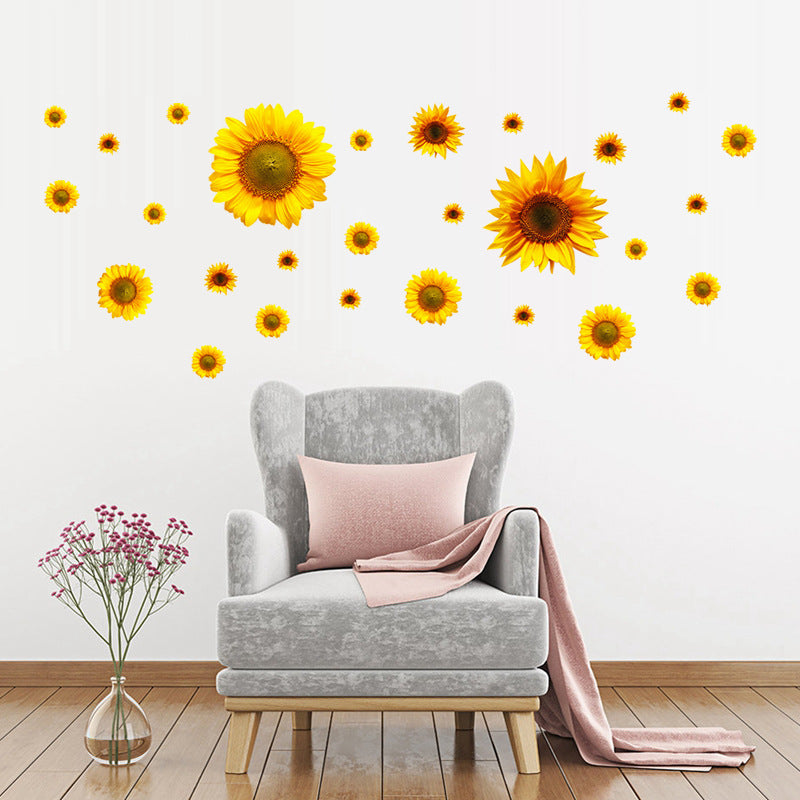 Pattern Wall Decals Sunflowers