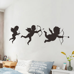 Cartoon Wall Decals Baby Angels Trio