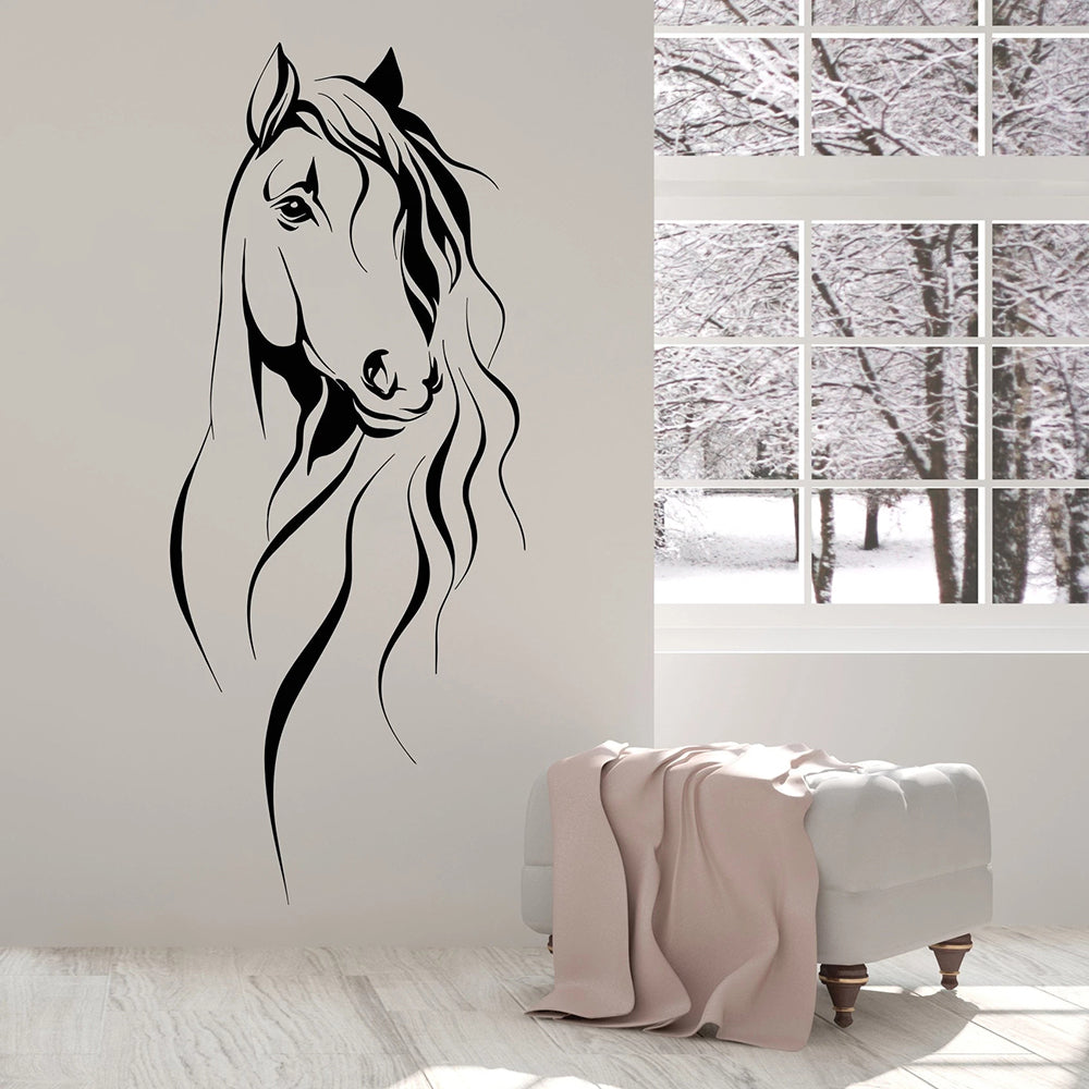 Cartoon Wall Decals Beautiful Horse