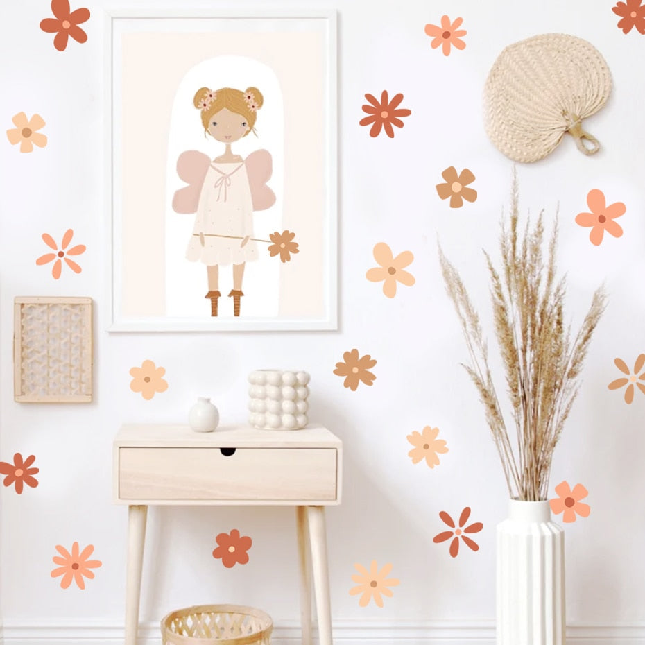 Nature Daisy Floral Wall Decals