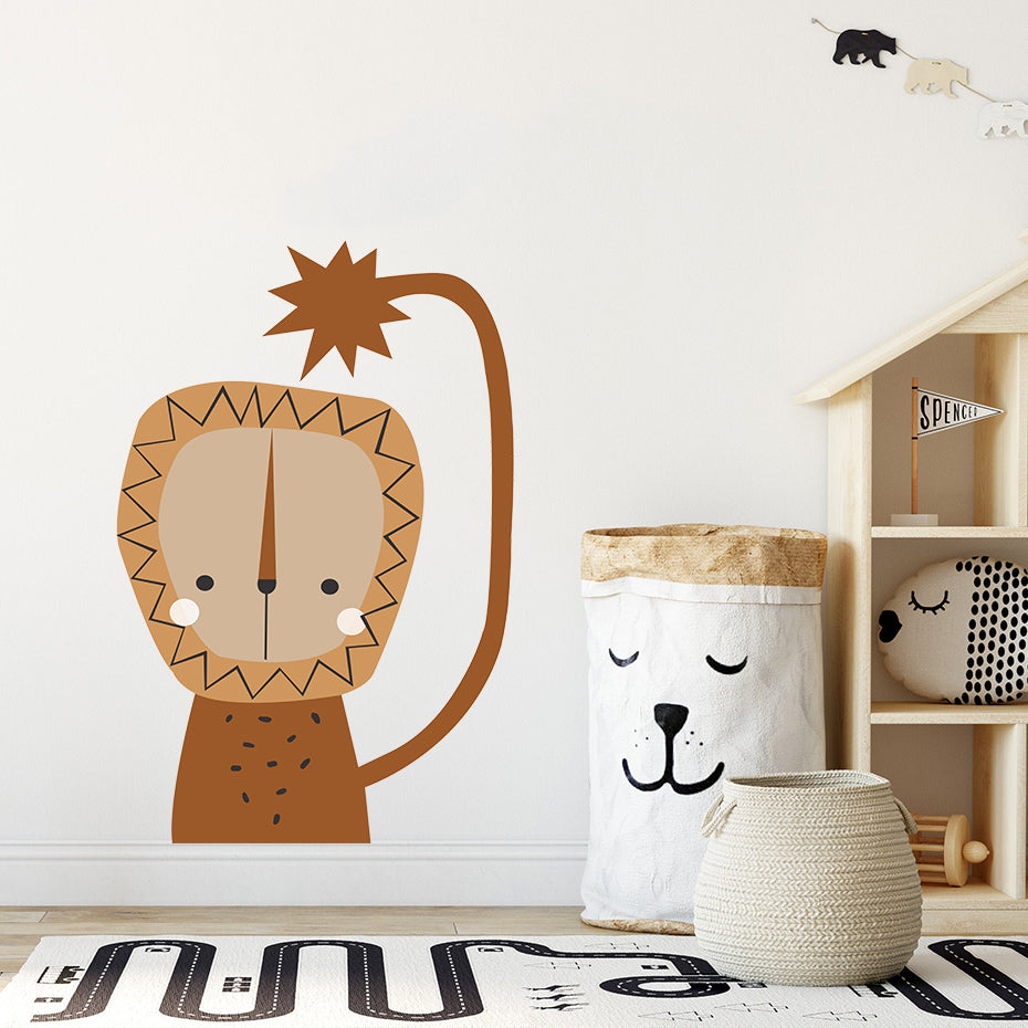 Nursery Wall Decal African Lion Child