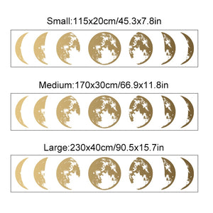 Nursery Wall Decals Gold Silver Moon Phase