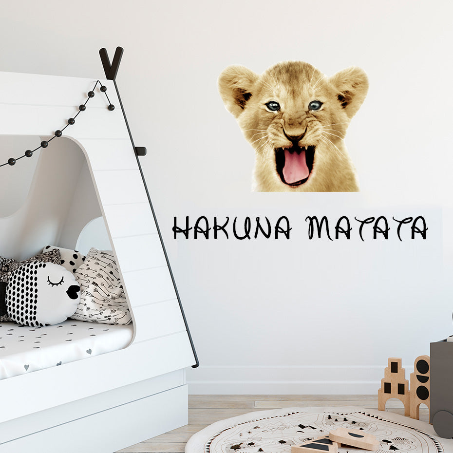Nursery Wall Decal African Lion Child