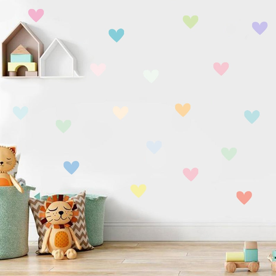 Nursery Heart-shaped Wall Decals