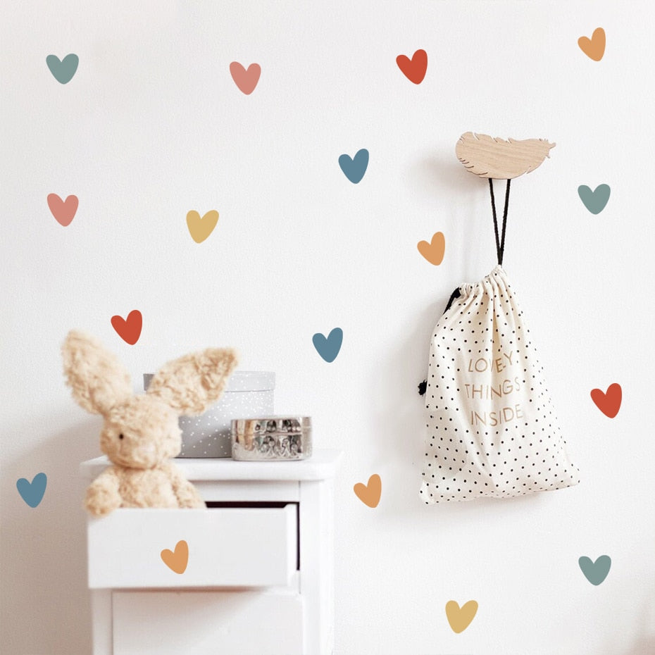 Cartoon Wall Decals Colorful Heart
