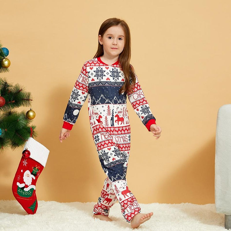 Matching Christmas Pajamas Family Set - Reindeer