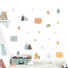 Load image into Gallery viewer, Cartoon Wall Decals House Trees Cute Bears