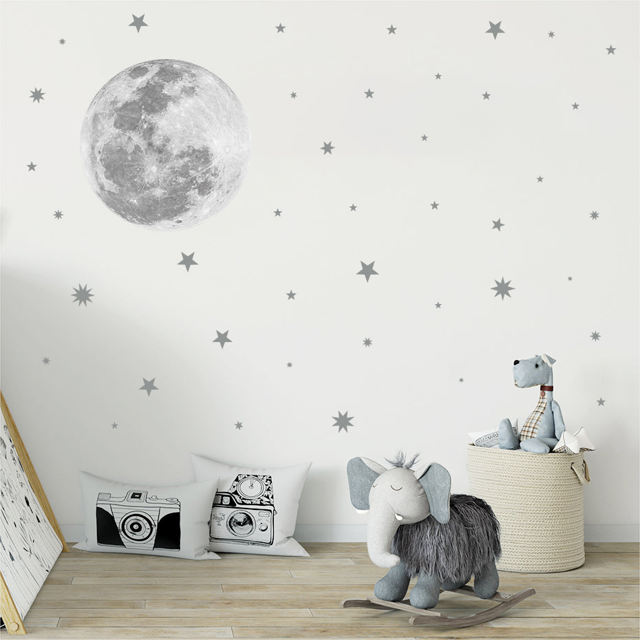 Nursery Wall Decals Moon & Stars