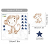Moon Star Animals Wall Decals