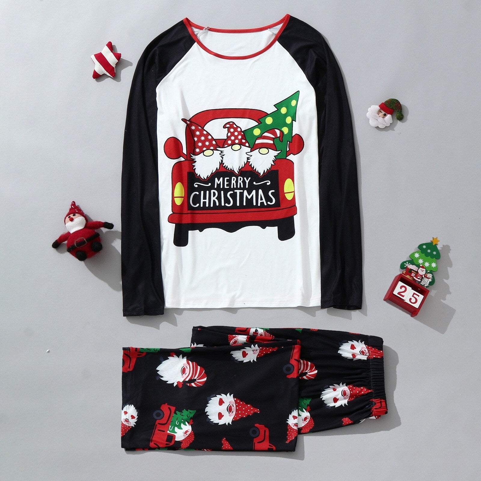 Matching Christmas Pajamas Family Set - Car