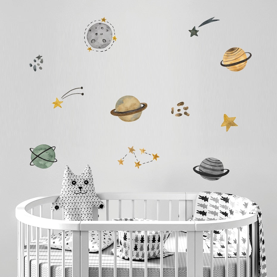 Space Universe Stars Wall Decals