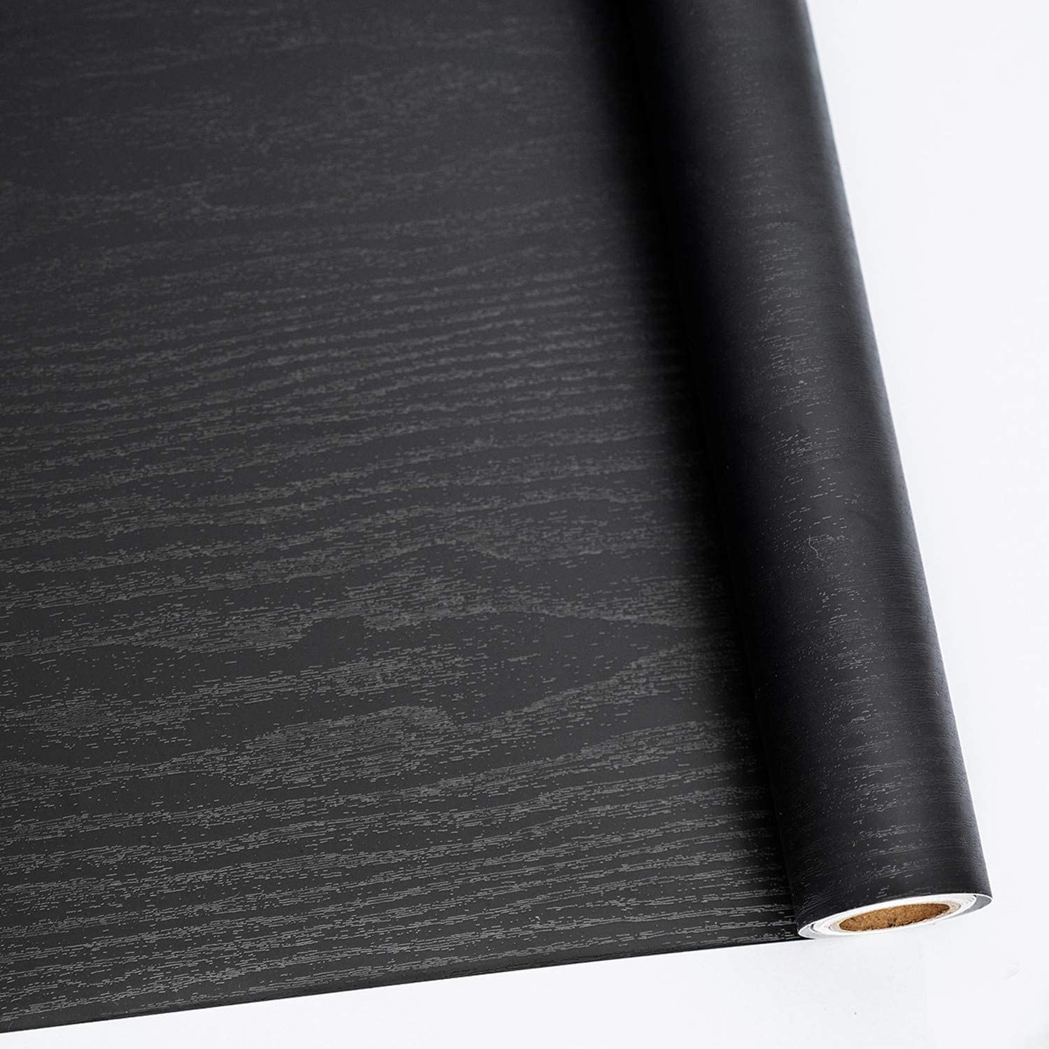 Black Wood Self-Adhesive Wallpaper