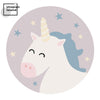Load image into Gallery viewer, Area Round Rug Cute Unicorn