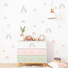 Bohomian Wall Decals Rainbow Patterns