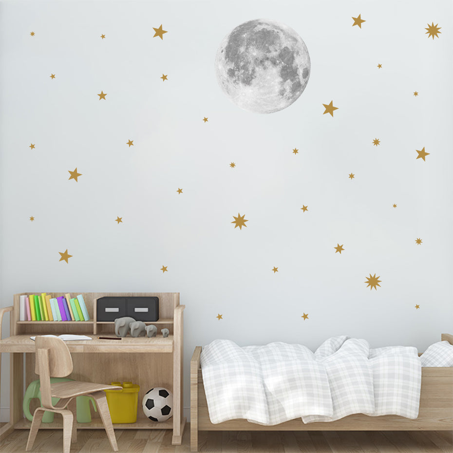 Nursery Wall Decals Moon & Stars