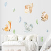 Cartoon Wall Decals Mother and Baby Animals