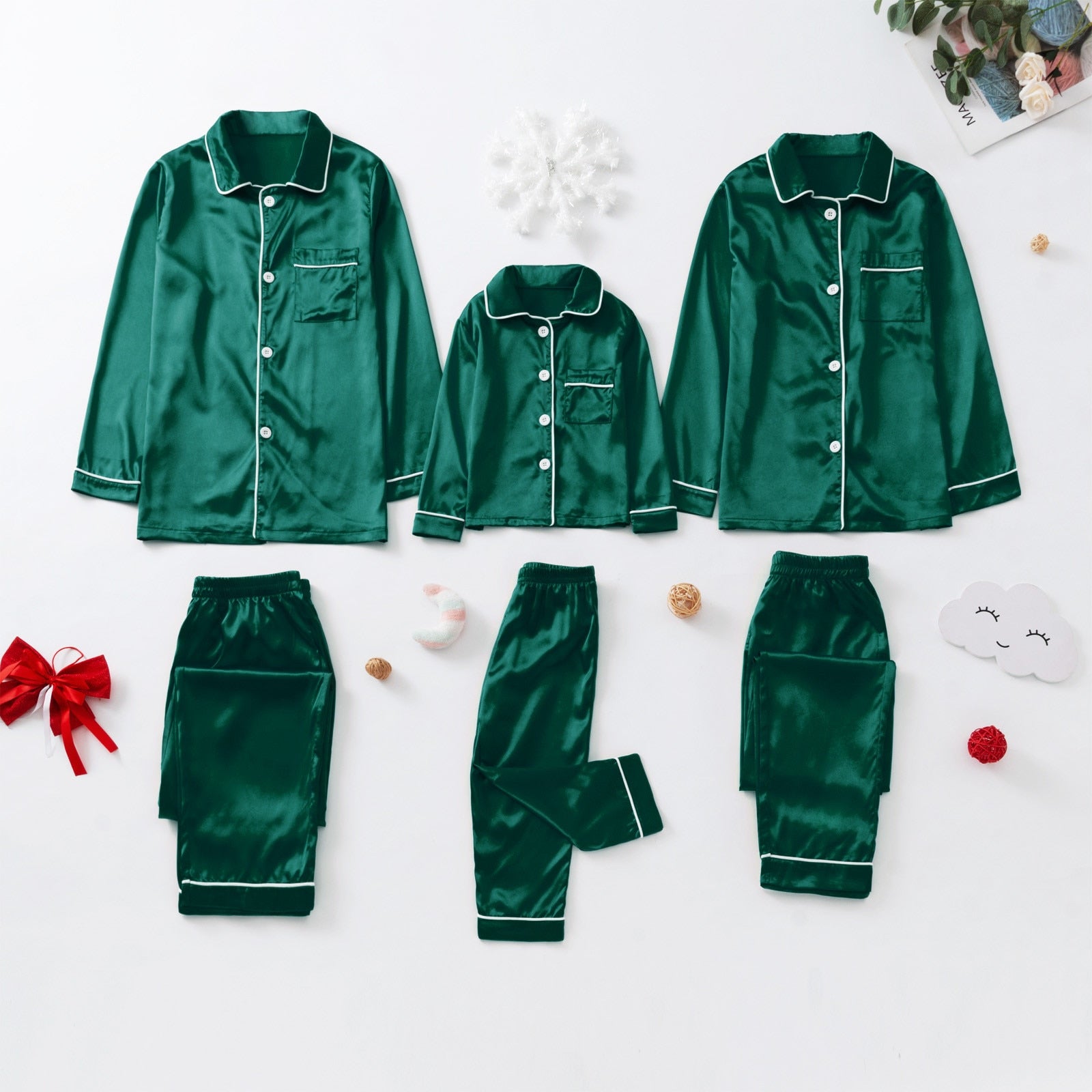 Matching Christmas Pajamas Family Set - Classic