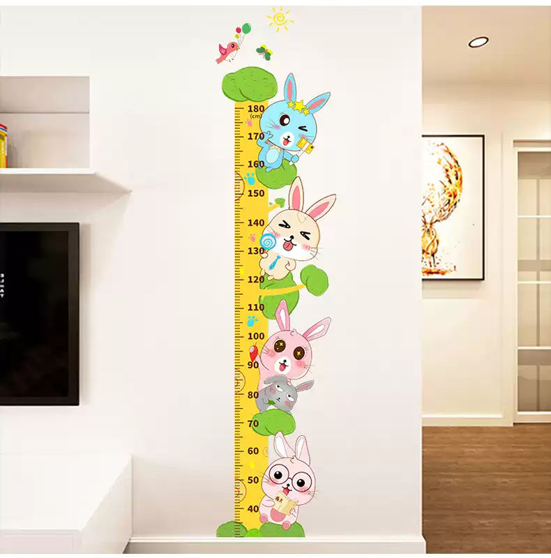 Height Chart Wall Decal Cartoon Style