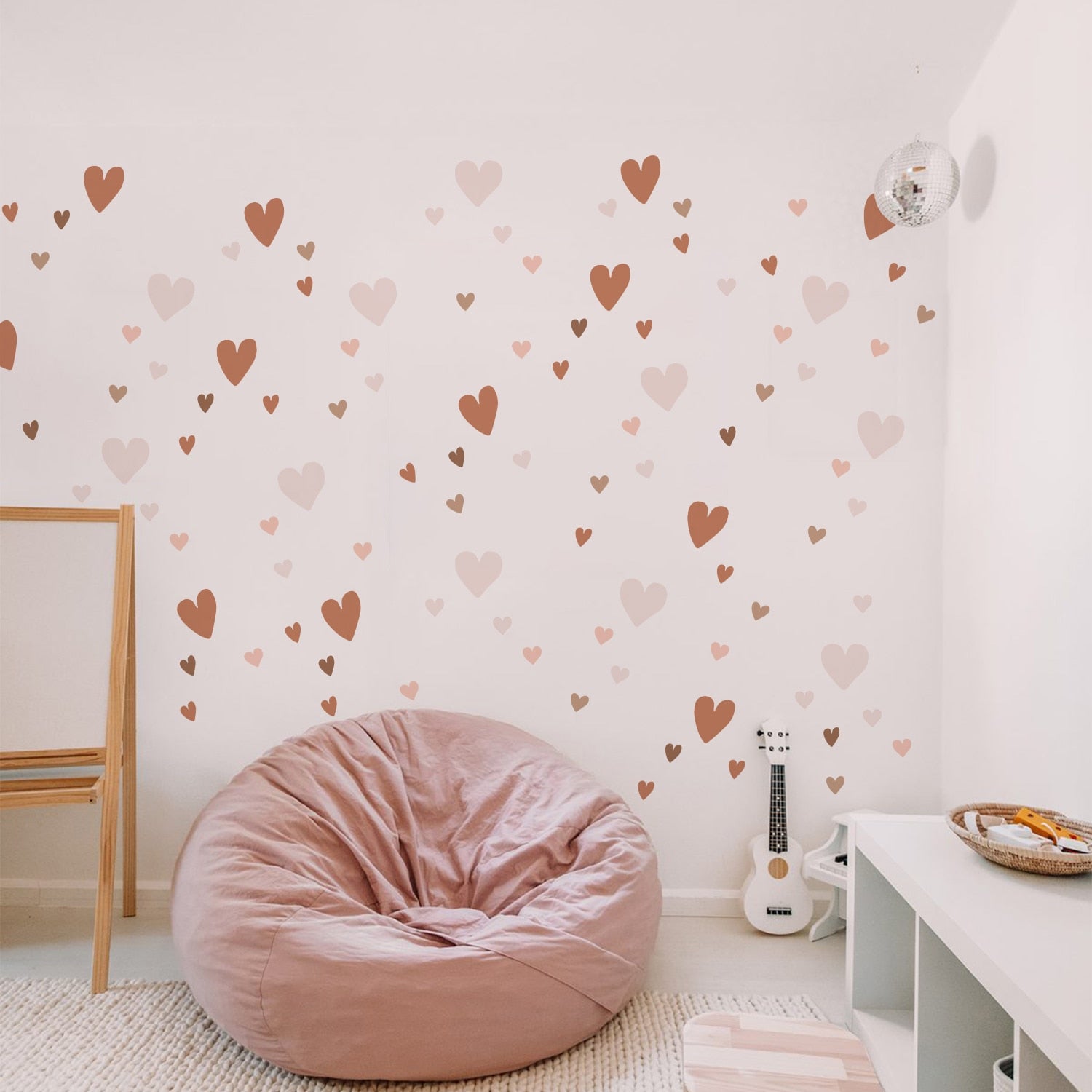 Pattern Wall Decals Boho Hearts