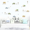 Load image into Gallery viewer, Cartoon Wall Decals Cute Urban Transport