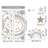 Cute Rainbow Animal Stars Wall Decals