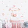 Load image into Gallery viewer, Custom Baby Name Wall Decals Sleeping Fox