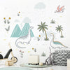 Cartoon Wall Decals Pristine Dinosaurs