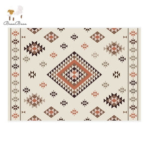 Area Rug Geometric Triangle Pattern