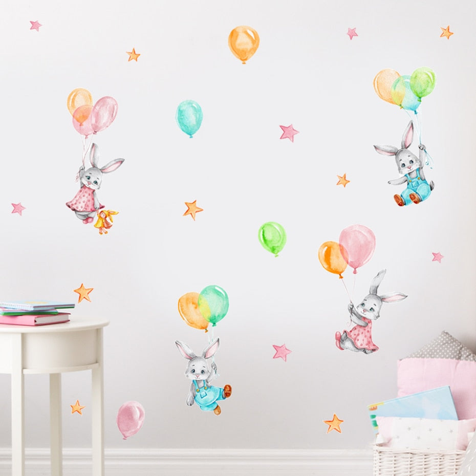 Nursery Wall Decals Cute Bunny