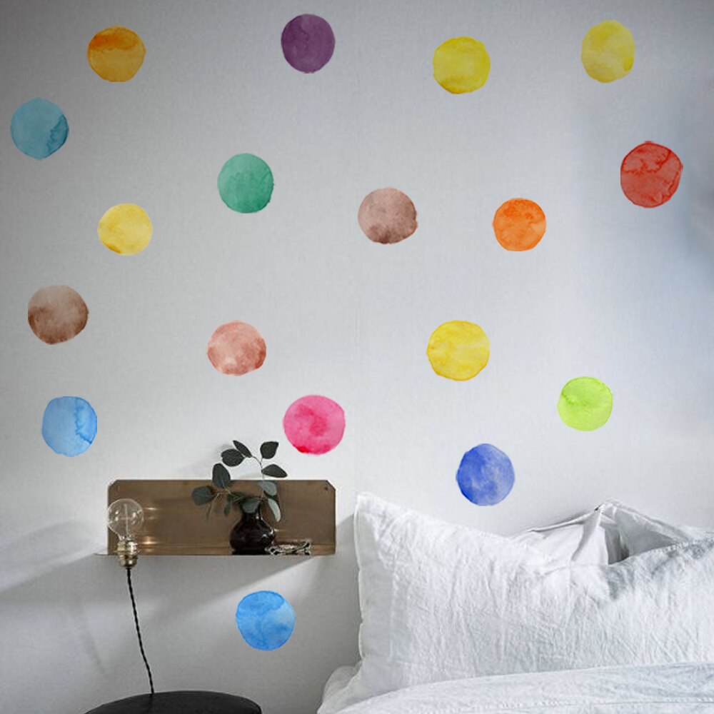 Colorful Pattern Wall Decal Shapes