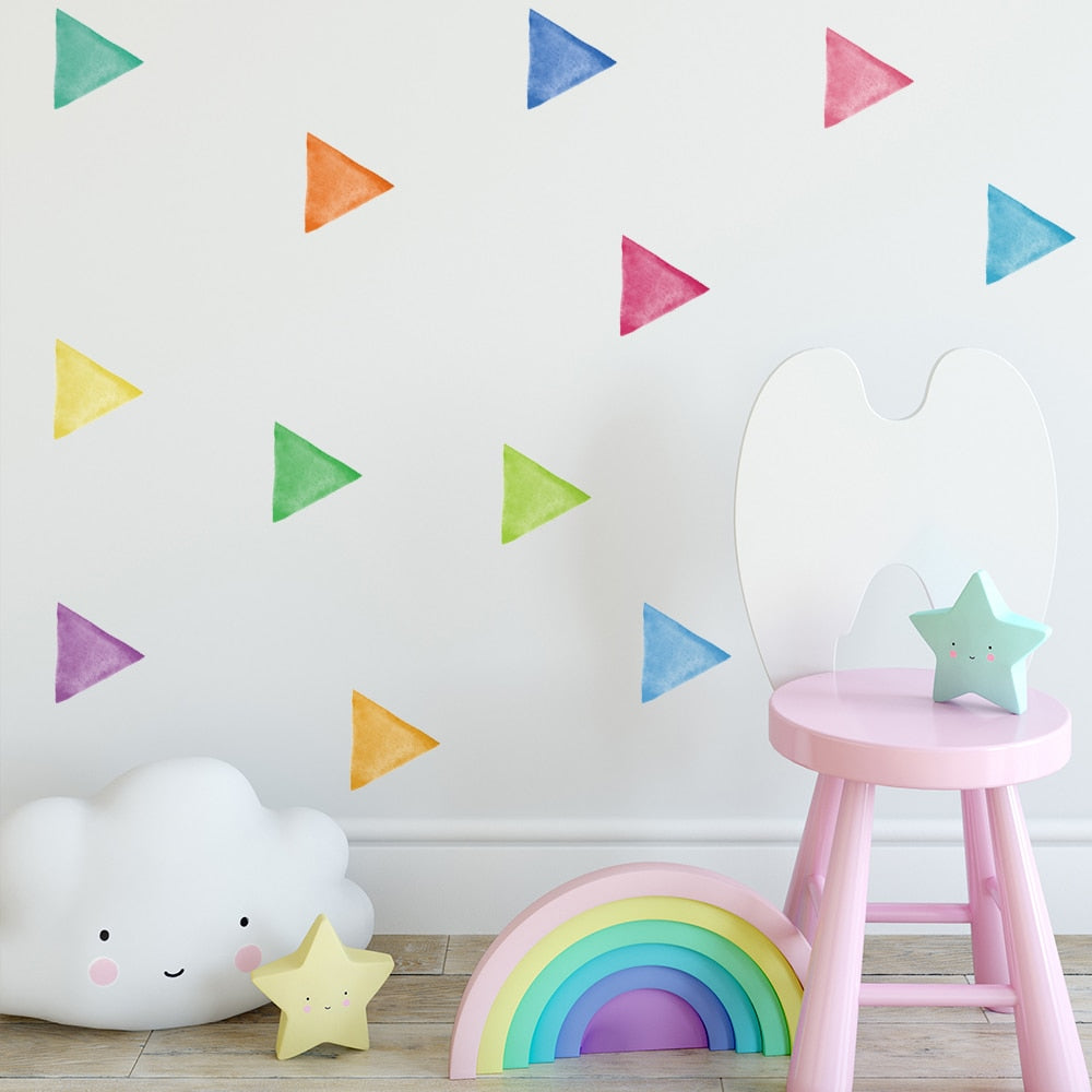 Colorful Pattern Wall Decal Shapes