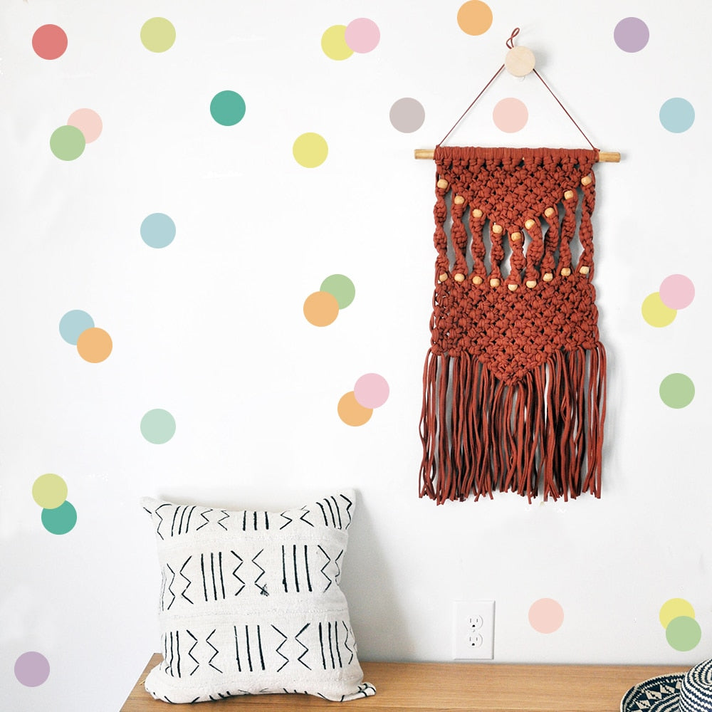 Colorful Pattern Wall Decal Shapes