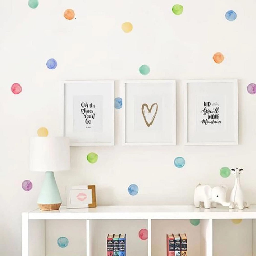 Colorful Pattern Wall Decal Shapes