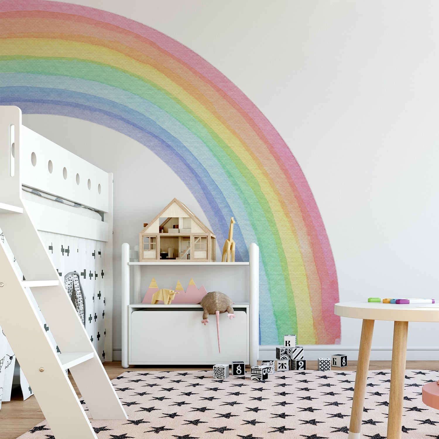 Watercolor Classic Rainbow Wall Decal
