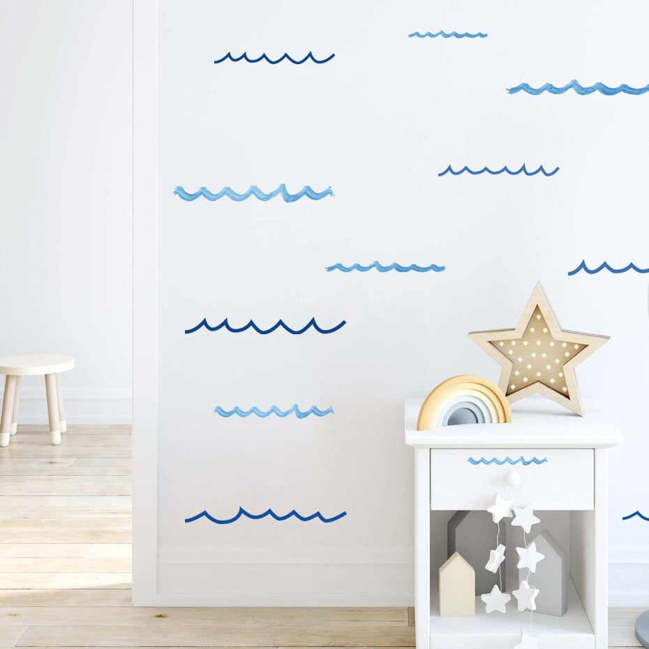 Nursery Wall Decals Ocean Waves