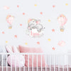 Load image into Gallery viewer, Cartoon Wall Decals Elephant on Hot Air Balloon